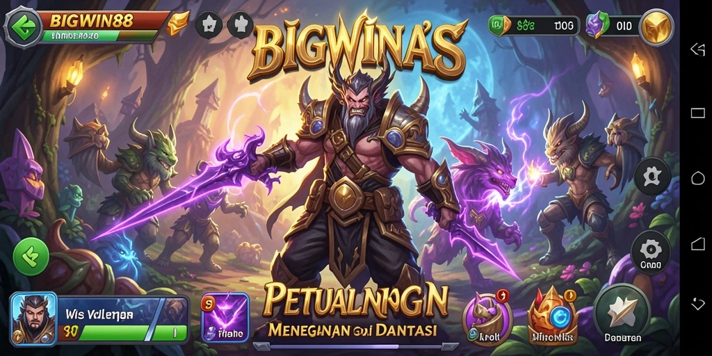 Tampilan gameplay mendebarkan dari BIGWIN88 di dunia petualangan.