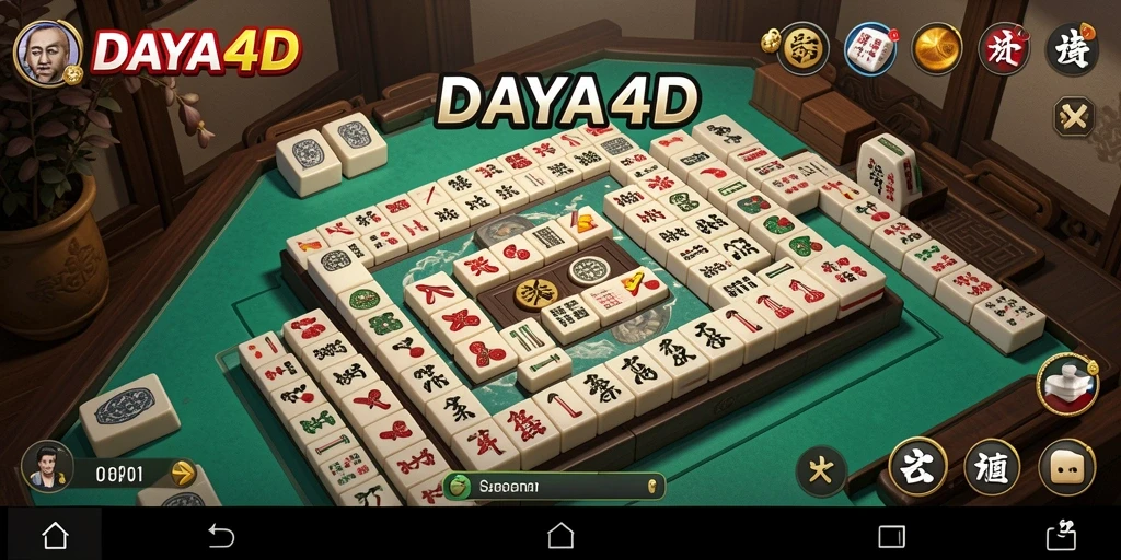 Tampilan gameplay Mahjong yang menarik di DAYA4D.