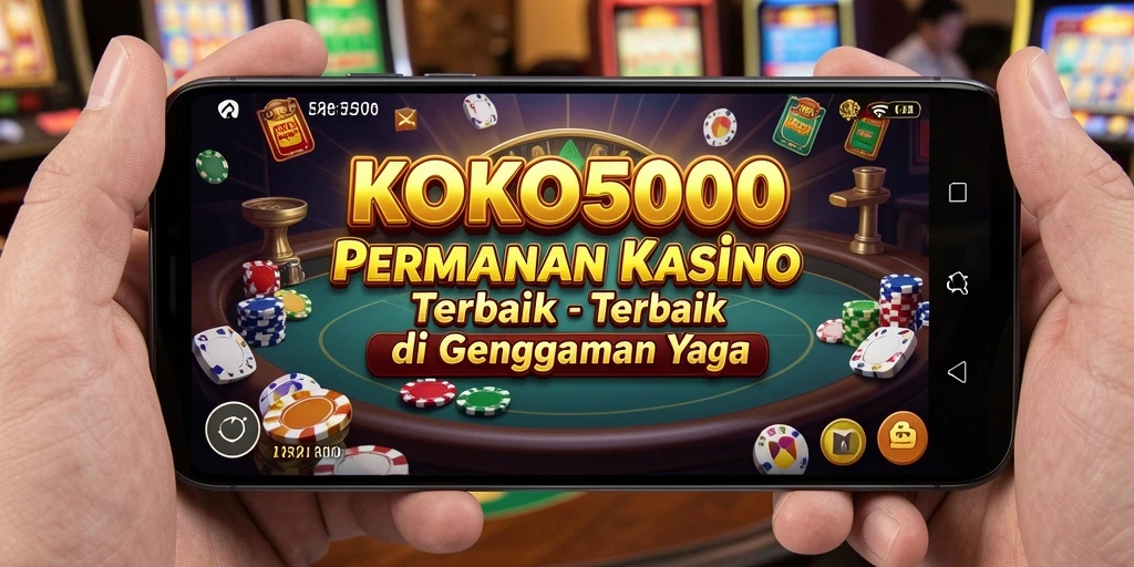 Screenshot KOKO5000 menampilkan gameplay Kasino yang menegangkan.
