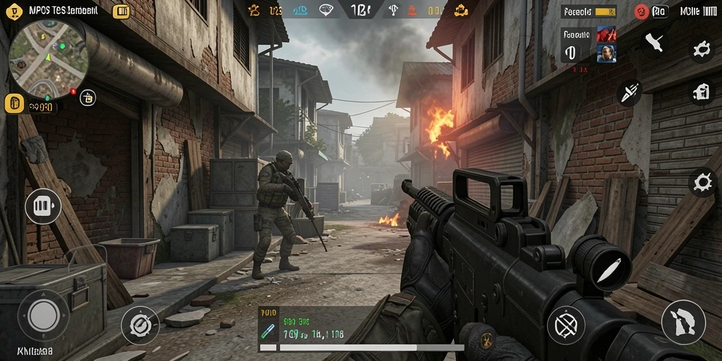 Tampilan mendebarkan dari gameplay MPOID yang intens.