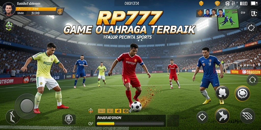 Screenshot utama RP777 menampilkan aksi gameplay olahraga yang seru dan menarik.