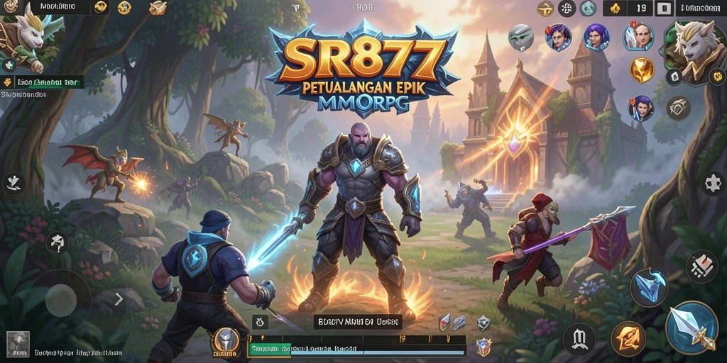 Tangkapan layar SR877 menampilkan aksi mendebarkan dalam petualangan MMORPG.
